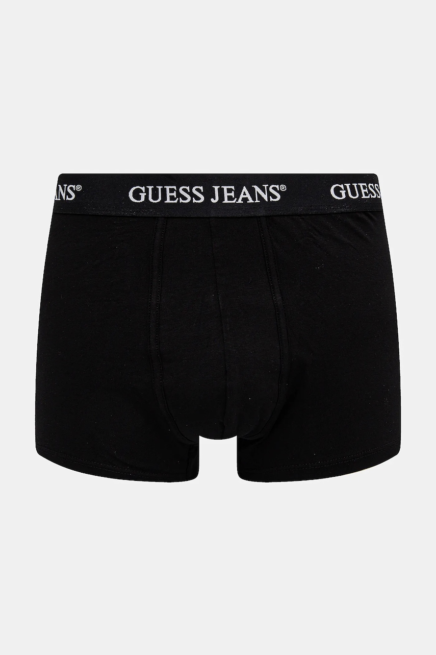 Levně Boxerky Guess Jeans 3-pack pánské, černá barva, M4BZ48 K6YW1