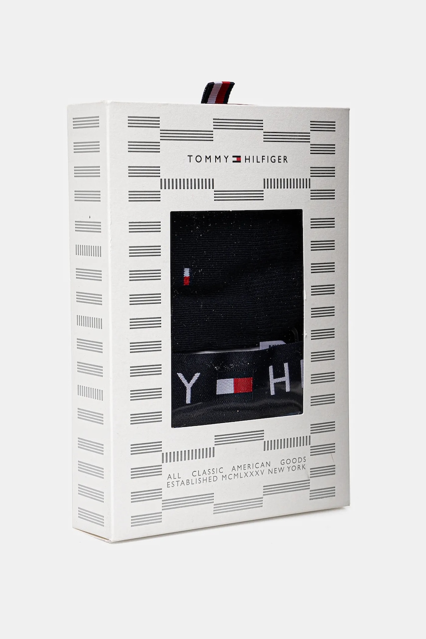 Levně Boxerky a ponožky Tommy Hilfiger pánské, tmavomodrá barva, UM0UM02900