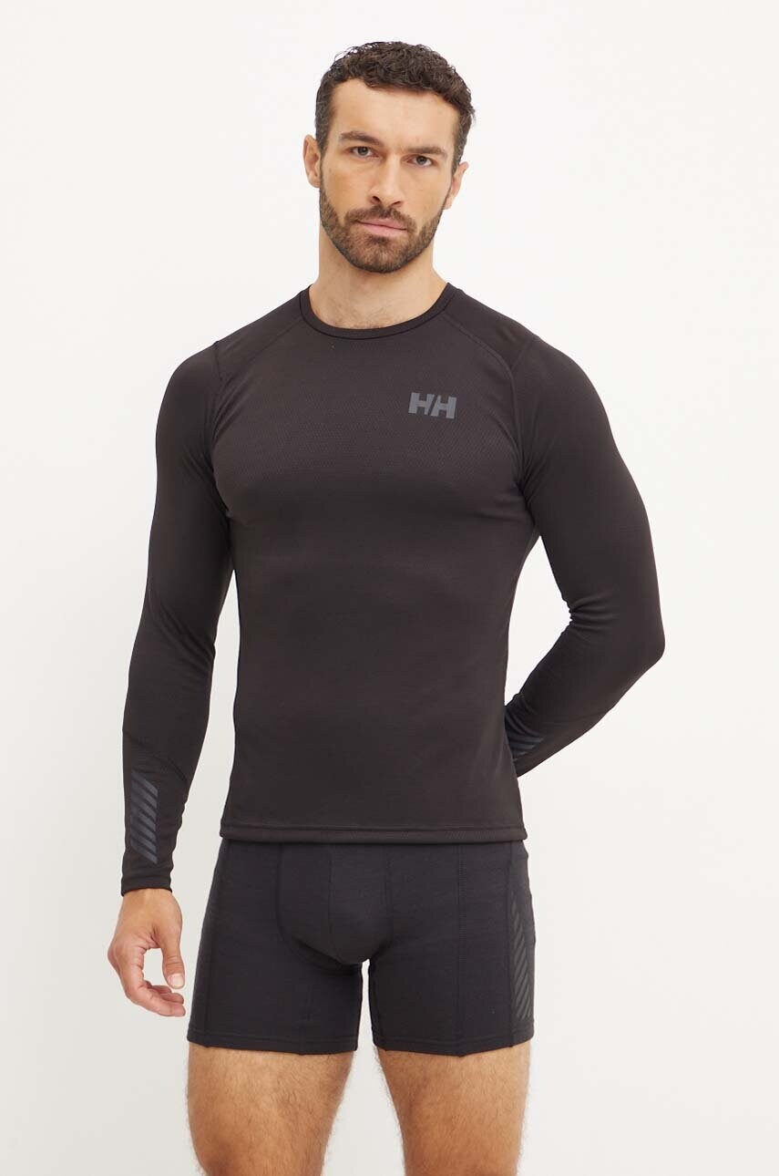Helly Hansen longsleeve funcțional Lifa Active culoarea negru, 49389