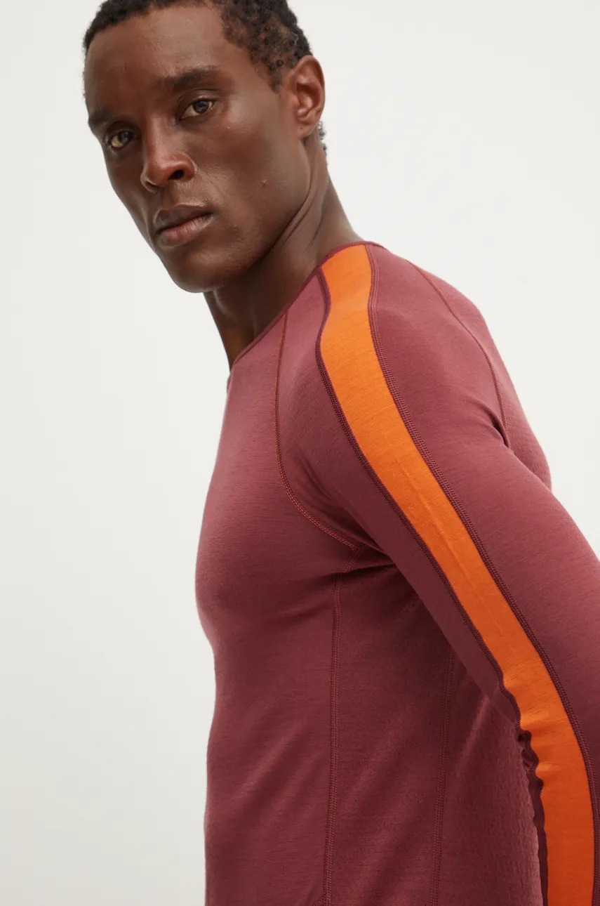 Ισοθερμικό μακρυμάνικο πουκάμισο Icebreaker 200 ZoneKnit χρώμα: κόκκινο, IB0A56HA02L1 φωτογραφία