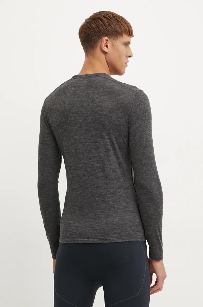 Icebreaker longsleeve funcțional Merino 150 Anatomica culoarea gri, IB1030320111