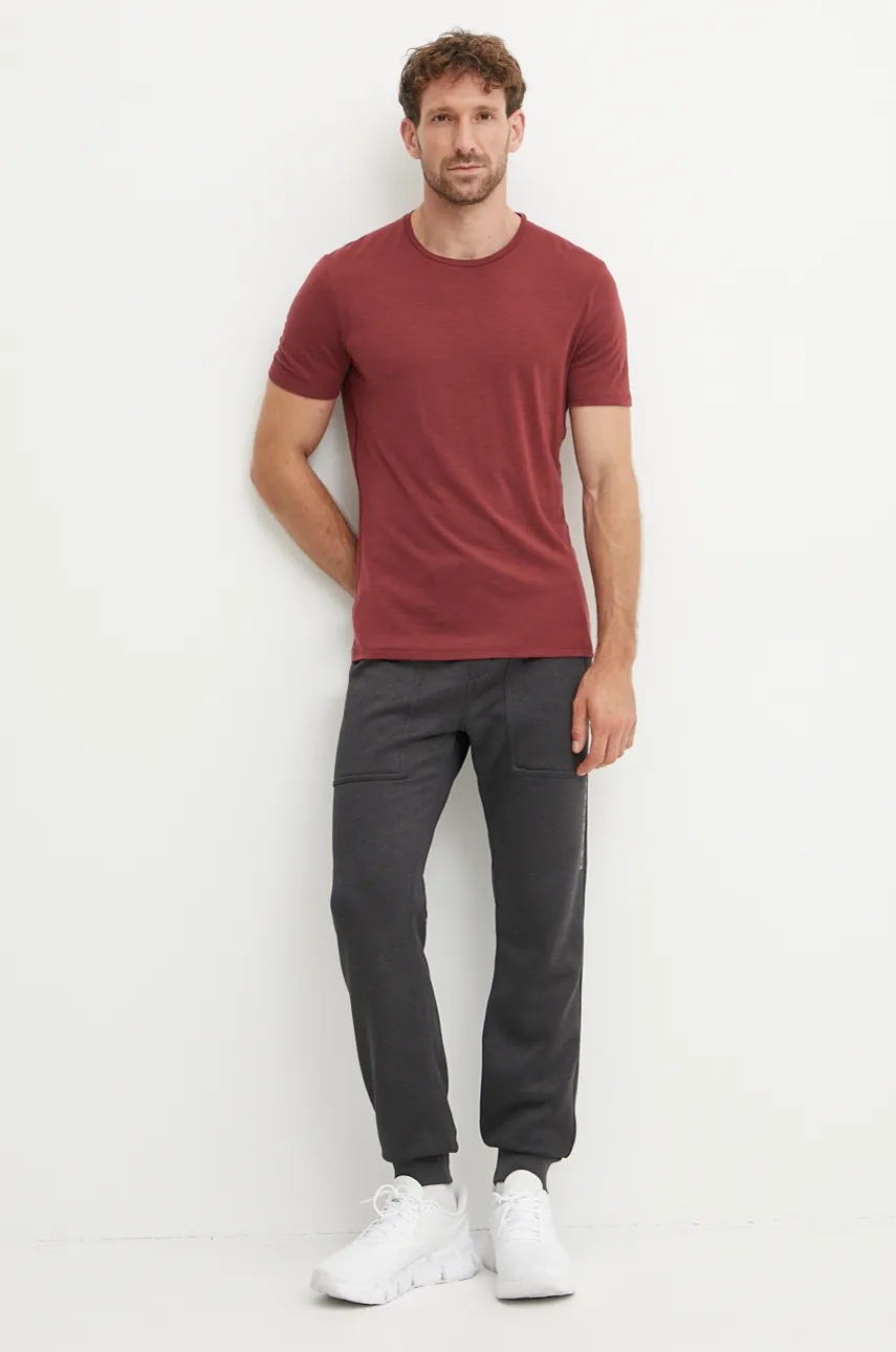 Функциональная футболка Icebreaker Merino 150 Anatomica цвет бордовый IB10303301C1