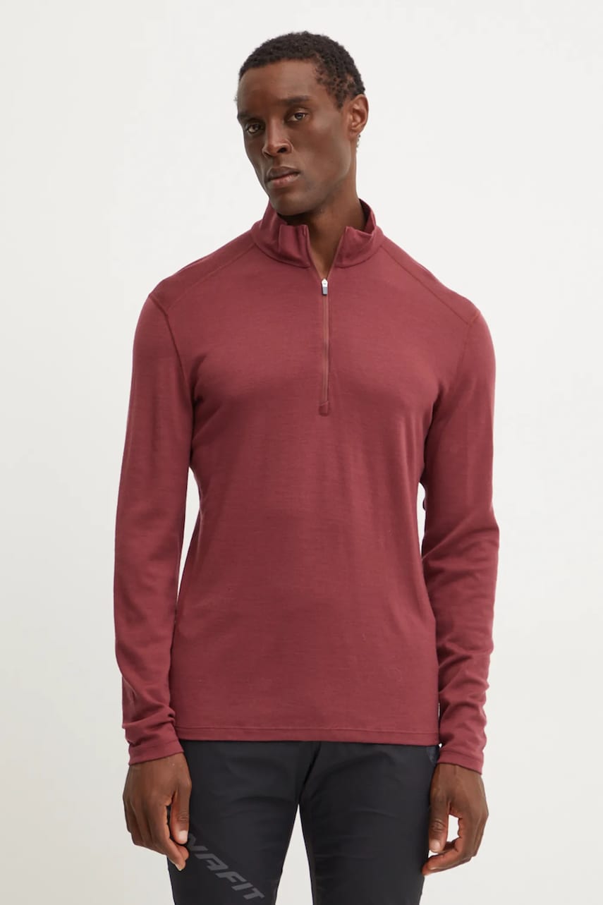 Icebreaker longsleeve funcțional Merino 260 Tech culoarea rosu, IBB0437201C1
