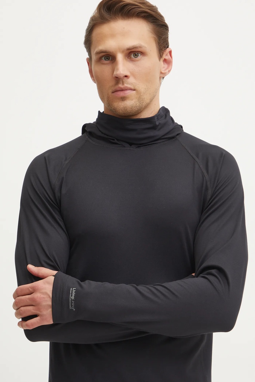 Функциональный лонгслив Burton Midweight X Base Layer Long Neck Hoodie цвет чёрный 222011 Функциональный лонгслив Burton Midweight X Base Layer Long Neck Hoodie цвет чёрный 222011