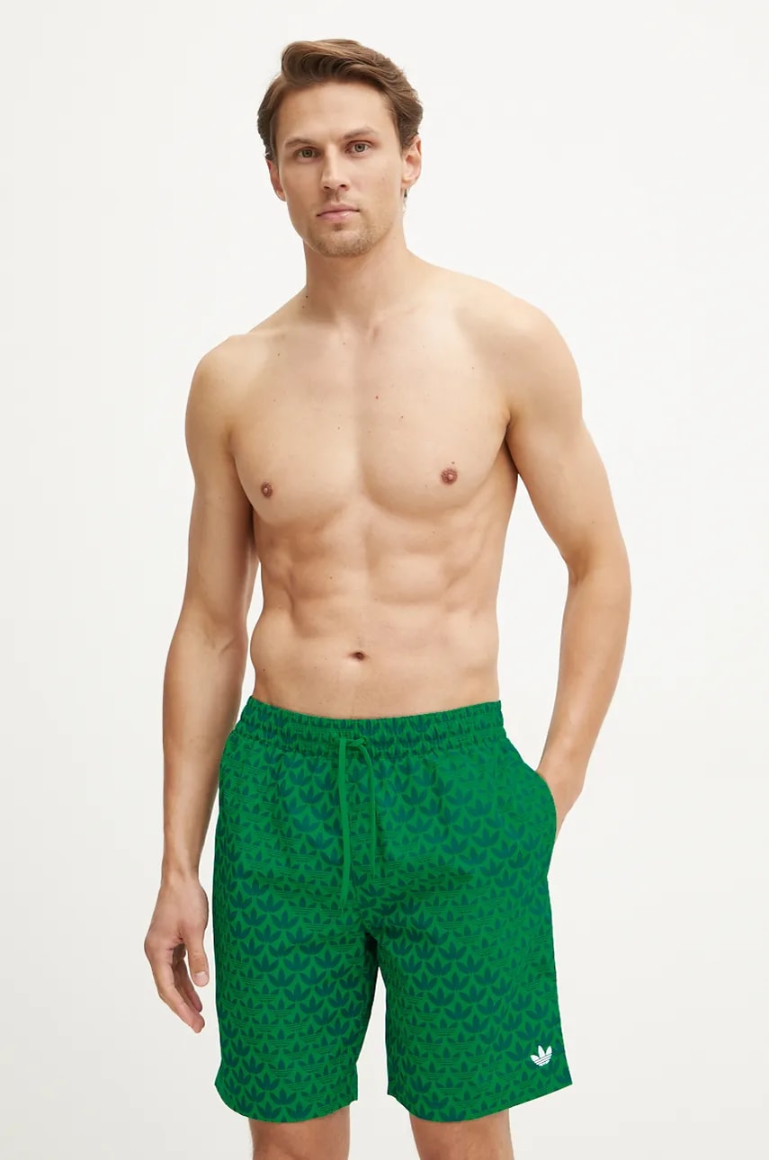 Купальные шорты adidas Originals цвет зелёный IV8306 Купальные шорты adidas Originals цвет зелёный IV8306