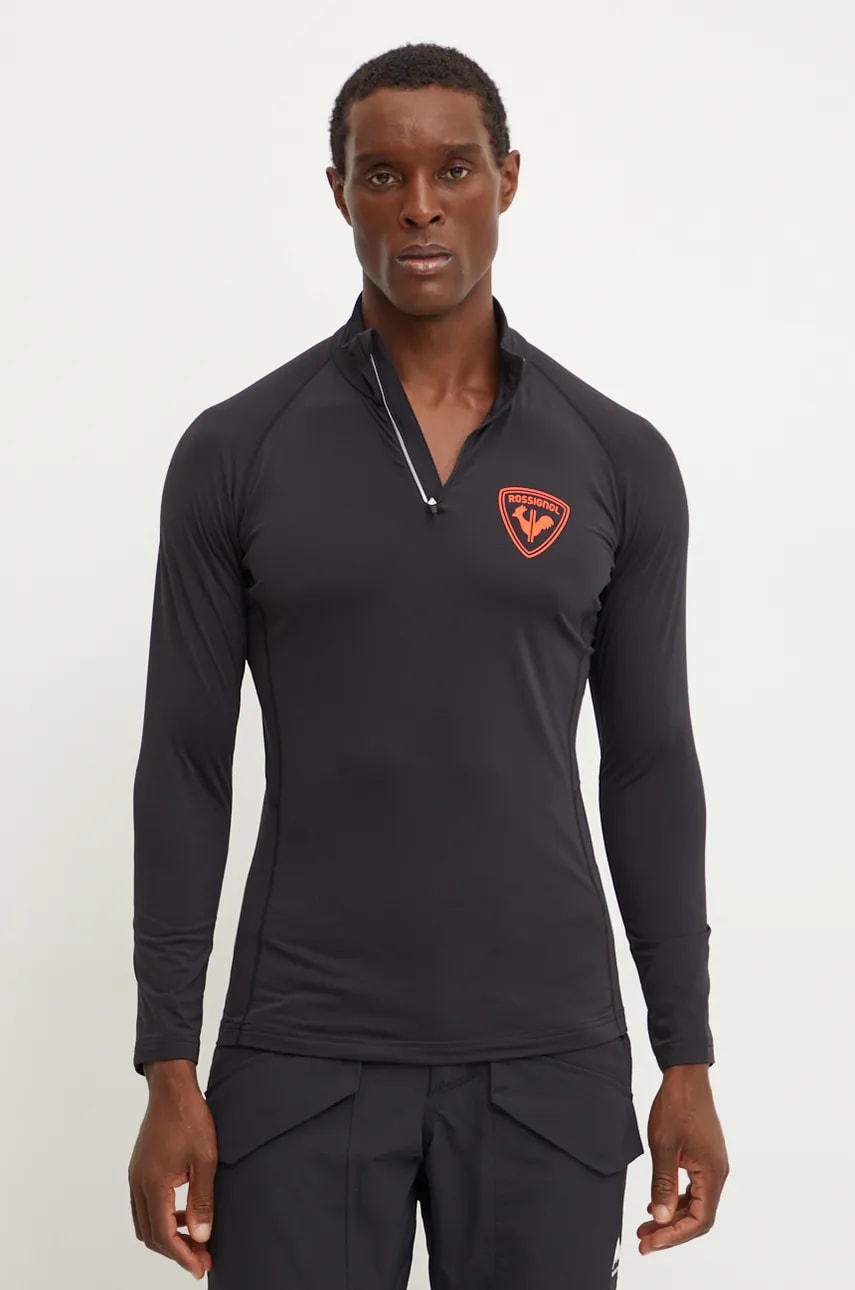 Rossignol longsleeve funcțional Hero Classique culoarea negru, RLNML14