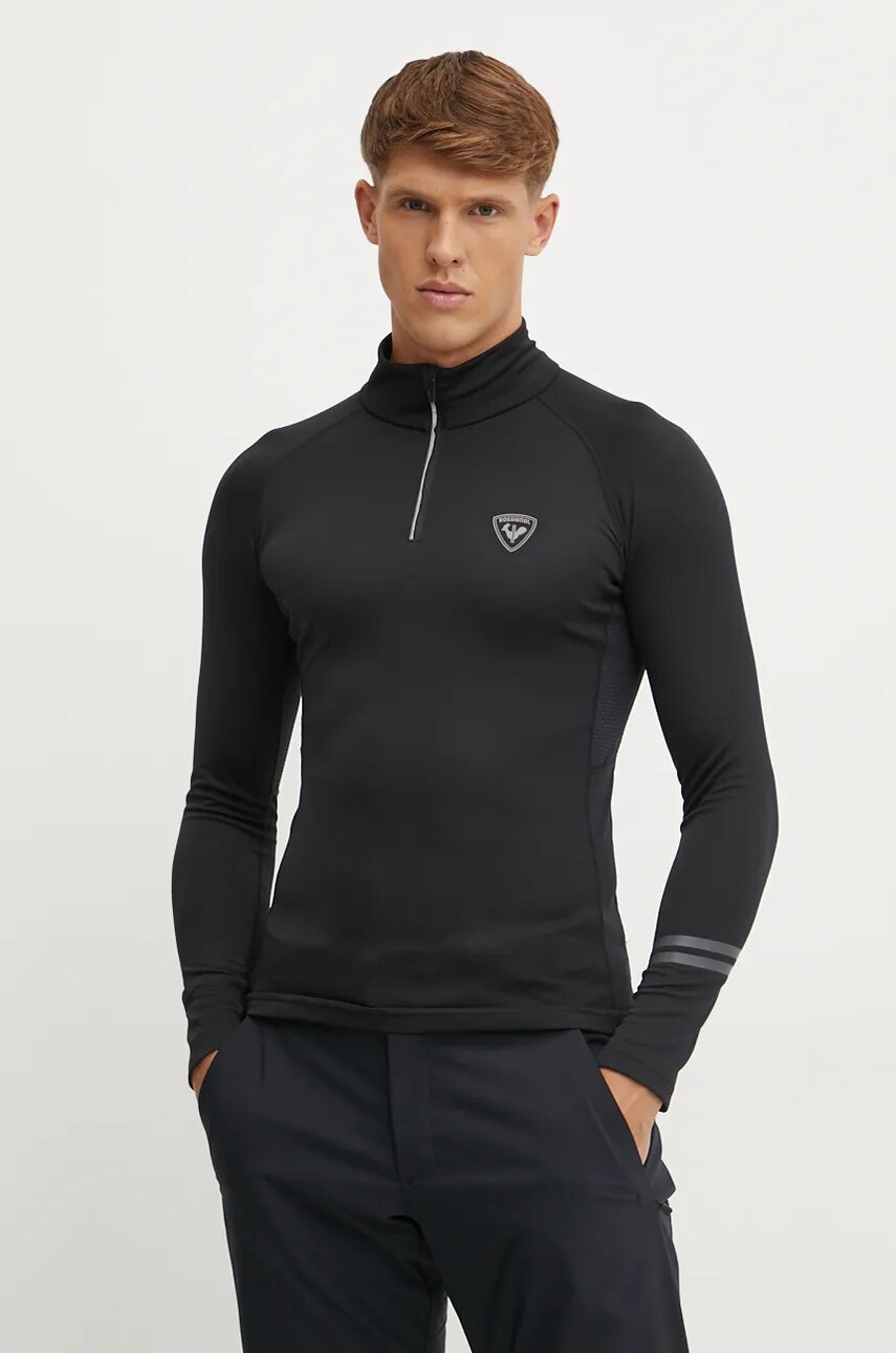 Rossignol longsleeve funcțional Poursuite culoarea negru, RLMML01