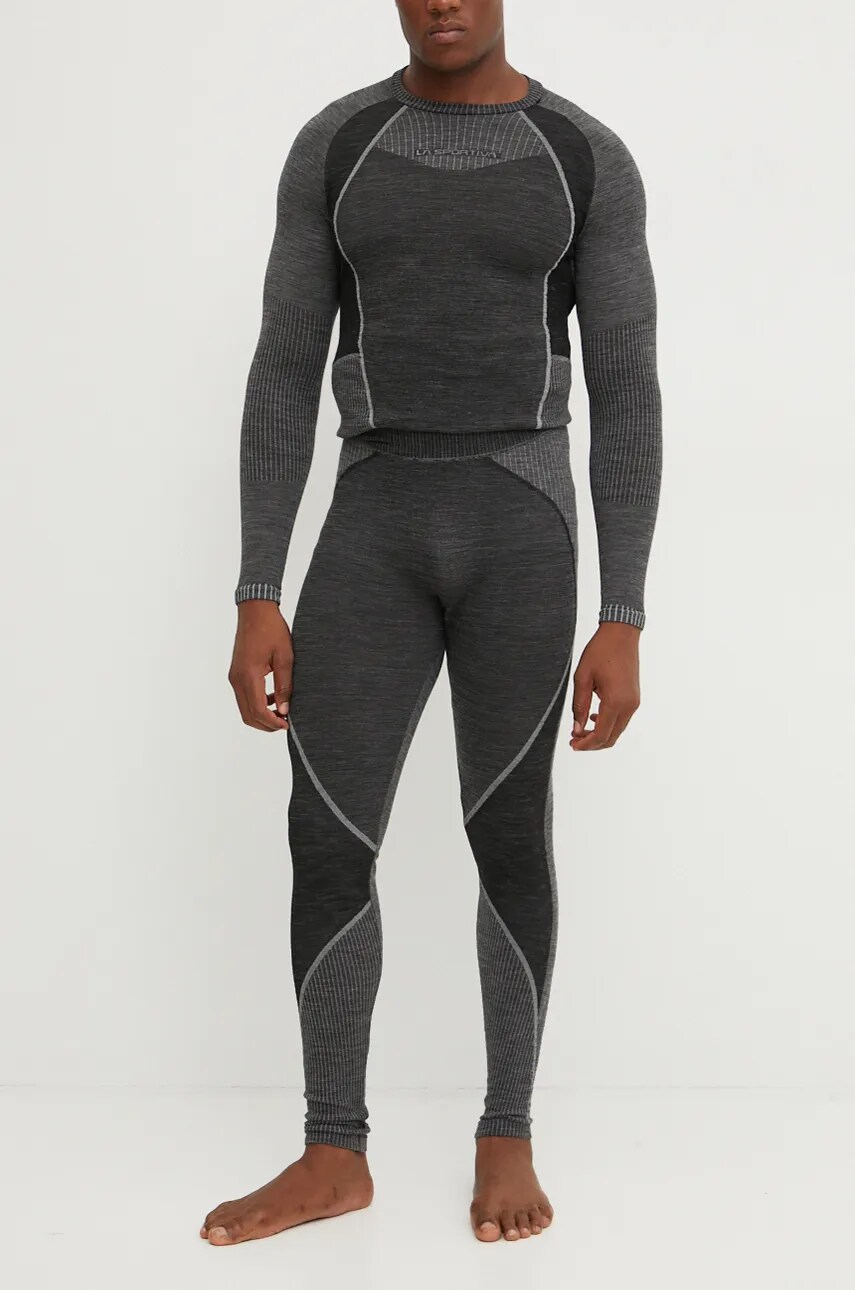 LA Sportiva jambiere funcționale Wool70 Tech culoarea gri, L93900907