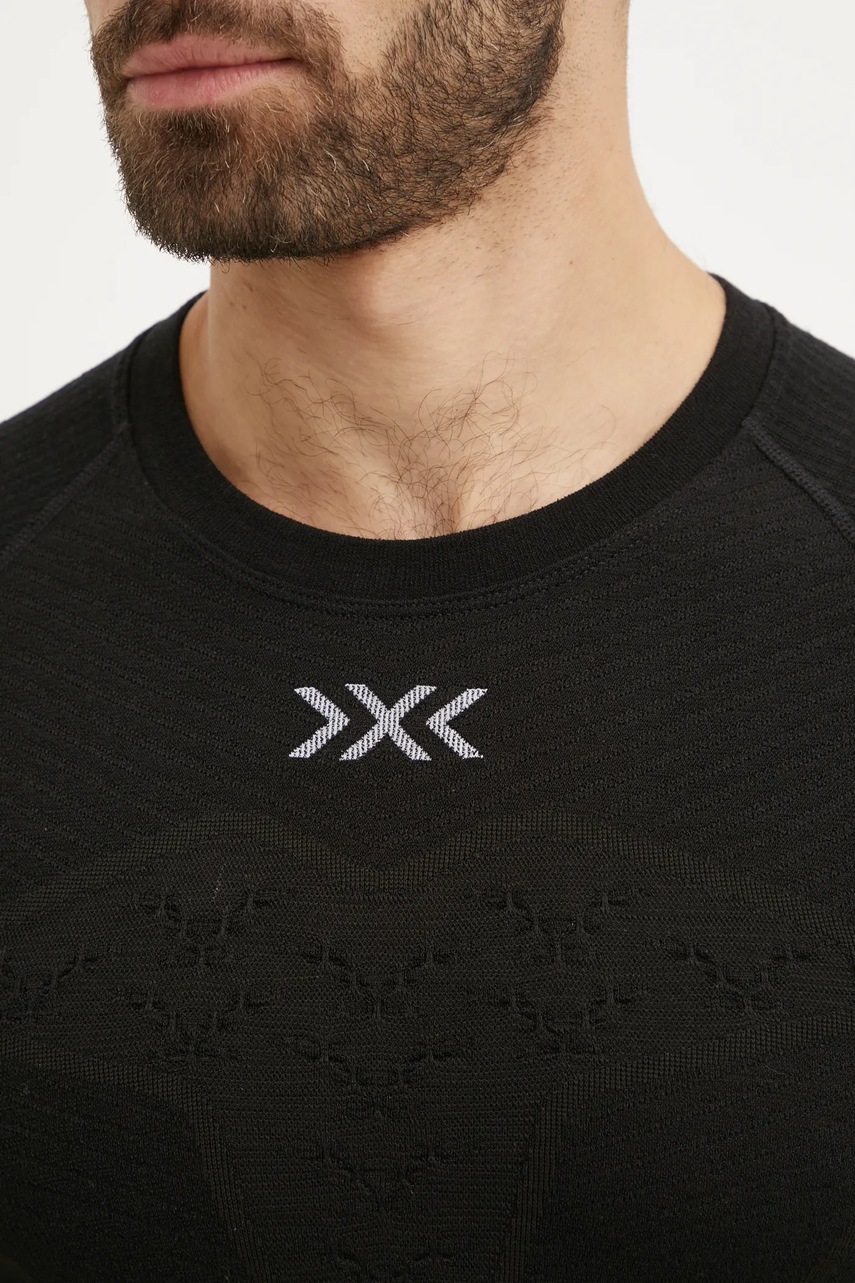 Ισοθερμικό μακρυμάνικο πουκάμισο X-Bionic Symbio Merino χρώμα: μαύρο, YTB2W24M φωτογραφία