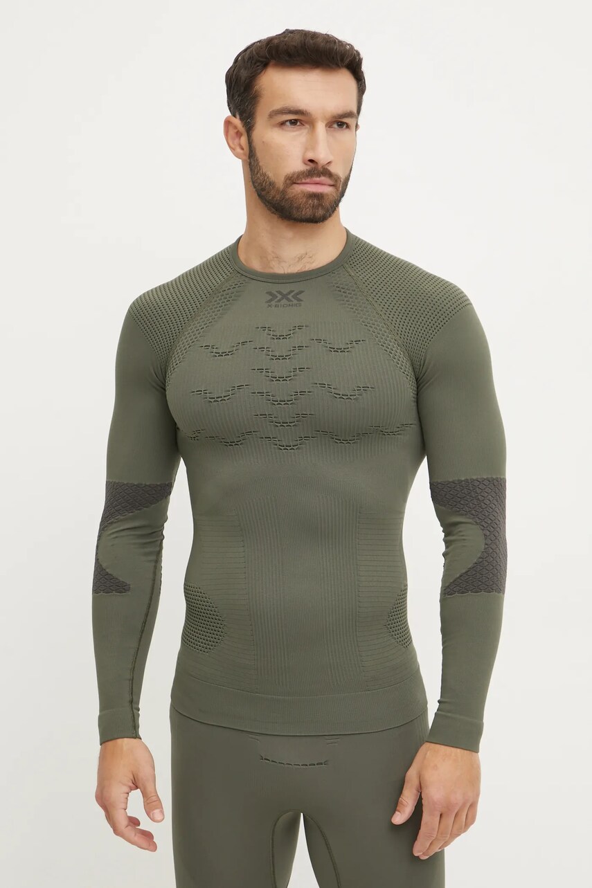 X-Bionic longsleeve funcțional X-Plorer Energizer 4.0 culoarea verde, OT33S23M