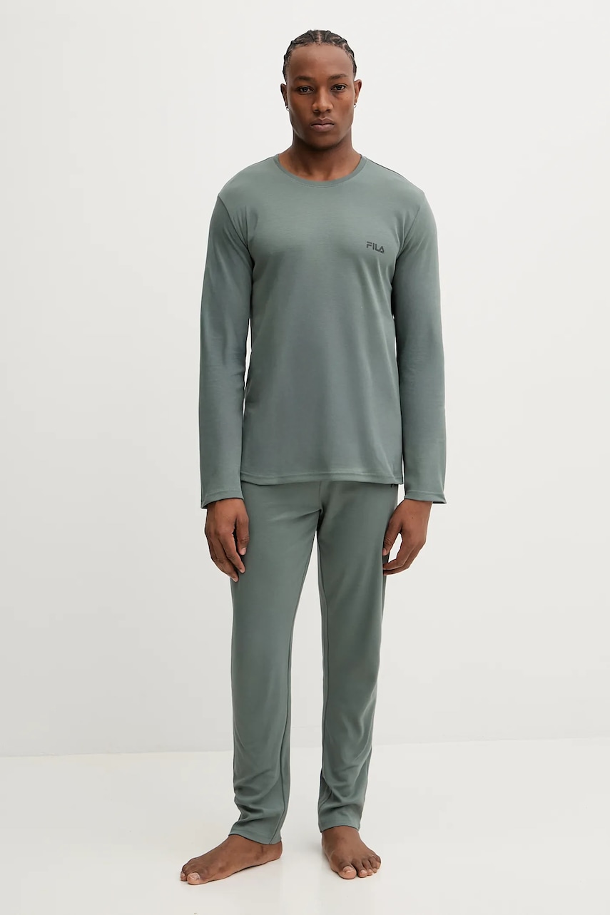 Fila pijamale de bumbac uni, FPW1203