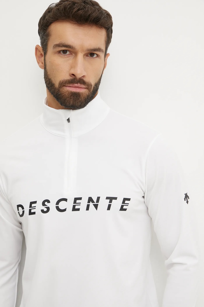 

Функционална блуза с дълги ръкави Descente Chest Logo в бяло DWMYGB20, Бял