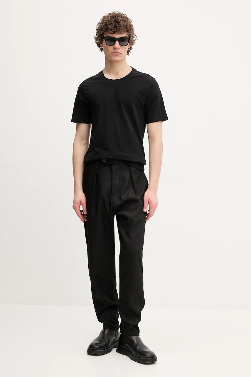 Футболка AllSaints 2 шт мужской цвет чёрный однотонный ASM493451 Футболка AllSaints 2 шт мужской цвет чёрный однотонный ASM493451