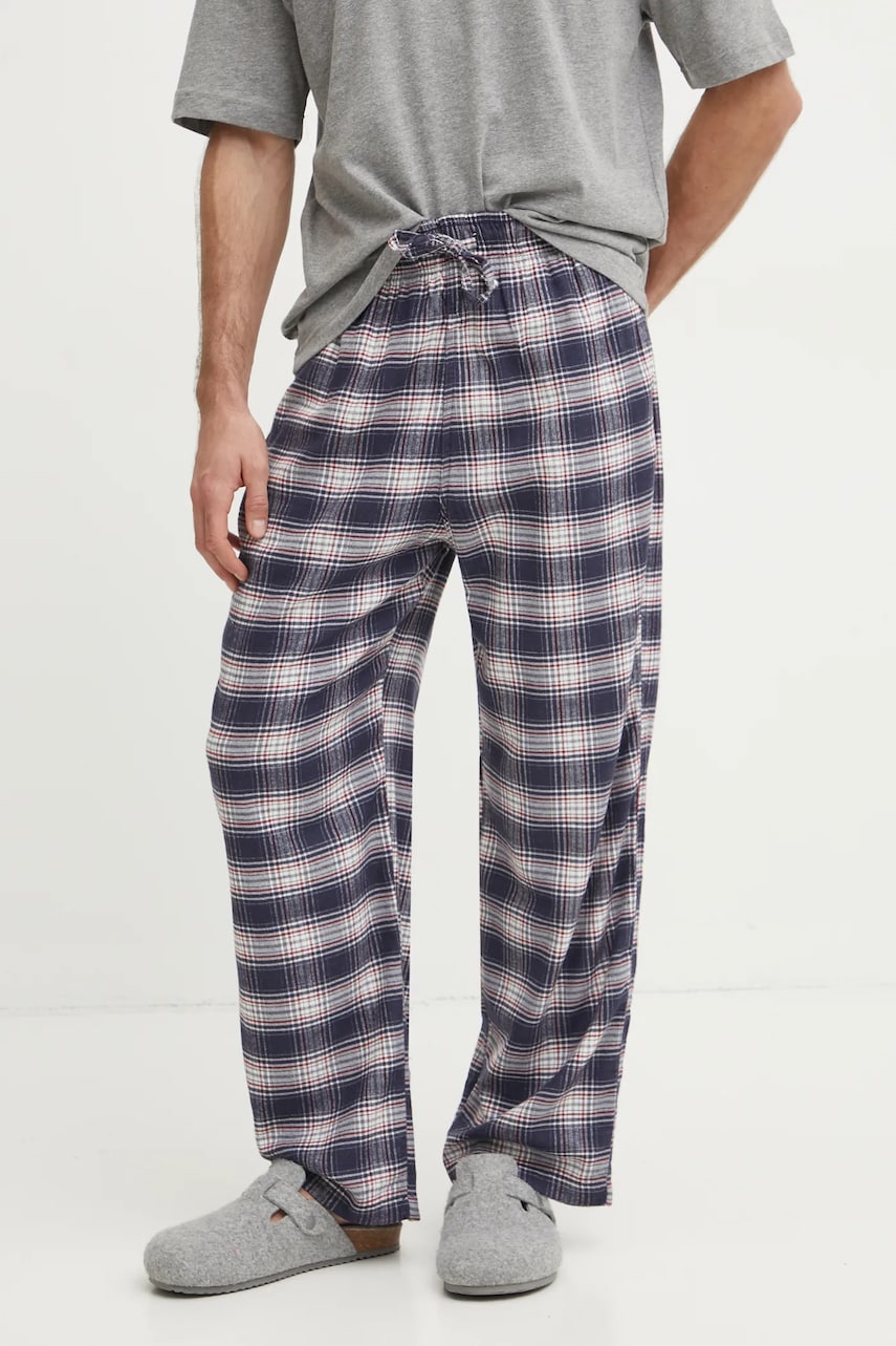 Hollister Co. pantaloni de pijama barbati, culoarea albastru marin, modelator, KI313-4024 Hollister Co. pantaloni de pijama barbati, culoarea albastru marin, modelator, KI313-4024