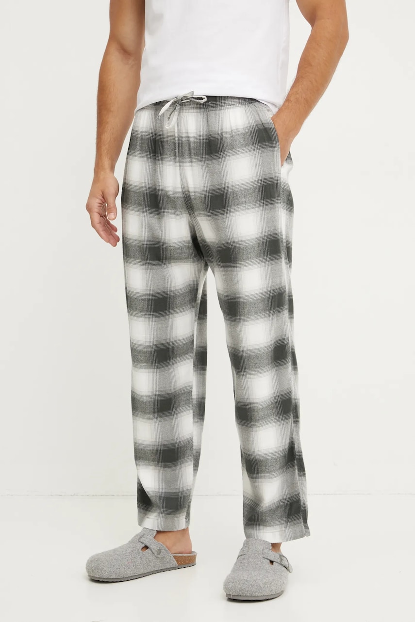 Hollister Co. pantaloni de pijama barbati, culoarea verde, modelator, KI313-4028 Hollister Co. pantaloni de pijama barbati, culoarea verde, modelator, KI313-4028