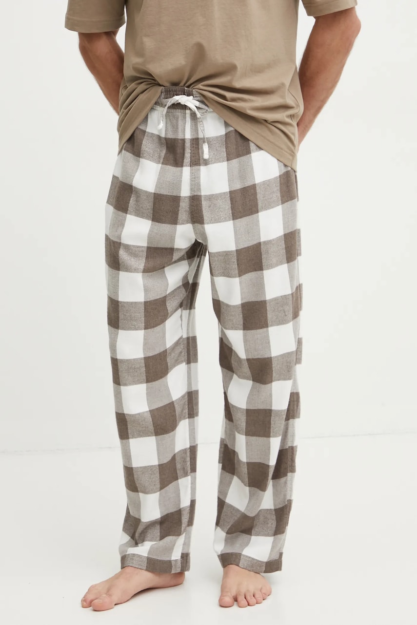 Hollister Co. pantaloni de pijama barbati, culoarea gri, modelator, KI313-4028 Hollister Co. pantaloni de pijama barbati, culoarea gri, modelator, KI313-4028