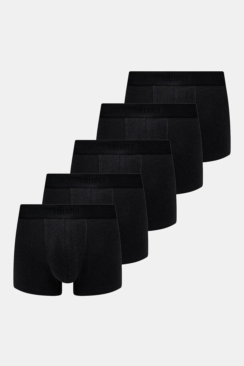 Hollister Co. boxeri 5-pack barbati, culoarea negru, KI314-4002