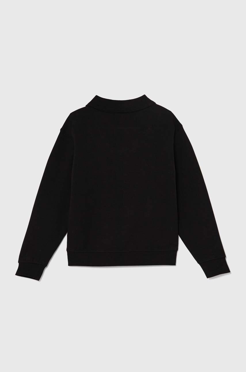 Дитяча кофта Calvin Klein Jeans колір чорний однотонна IB0IB02132