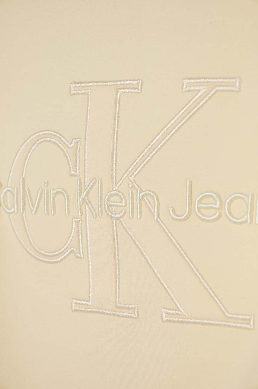 Calvin Klein Jeans gyerek felső sárga, nyomott mintás, IB0IB02281 termék 2. képe