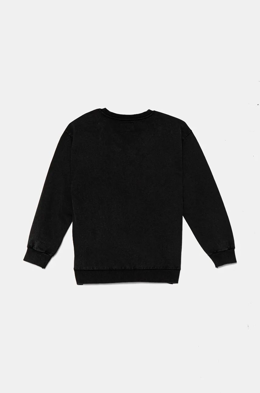 Дитяча бавовняна кофта Guess колір чорний з аплікацією L4YQ08 KA6R4 Дитяча бавовняна кофта Guess колір чорний з аплікацією L4YQ08 KA6R4