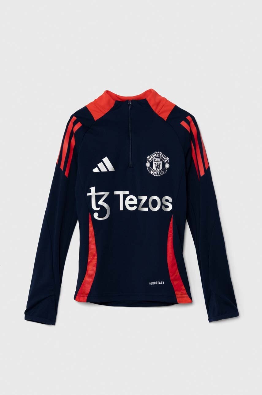Детская кофта adidas Performance MUFC TR TOPY цвет синий с принтом IT4242 в Полтаве Детская кофта adidas Performance MUFC TR TOPY цвет синий с принтом IT4242 в Полтаве