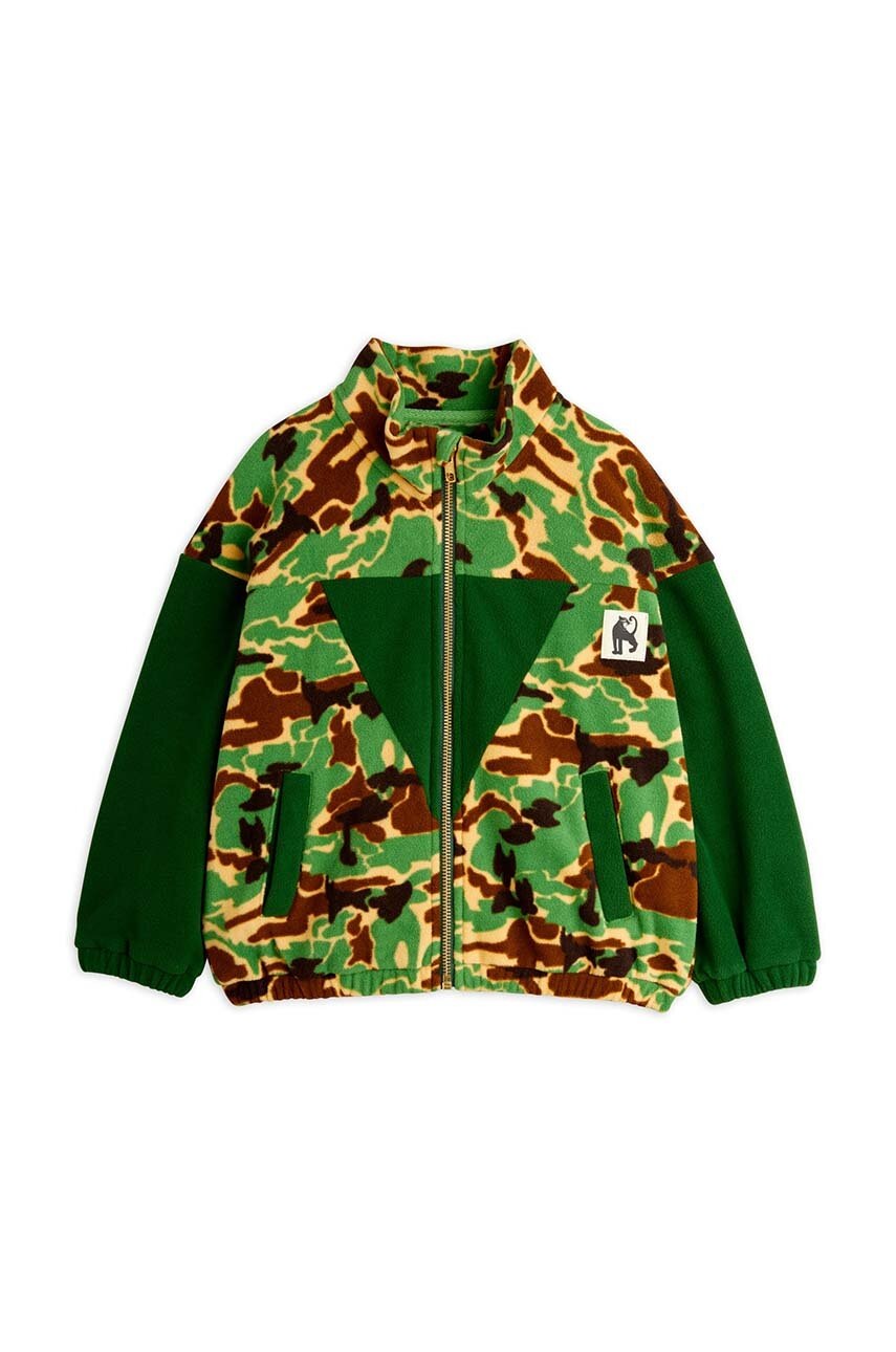 Кофта Mini Rodini цвет зелёный узор 2471010475