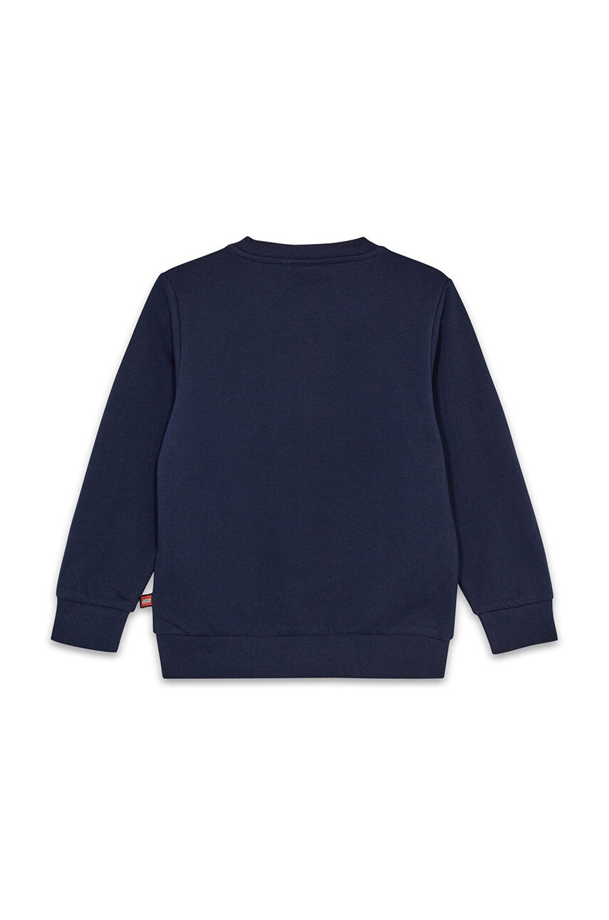 Детская хлопковая кофта Lego LWSCOUT 707 цвет синий с капюшоном с принтом 12011288 Детская хлопковая кофта Lego LWSCOUT 707 цвет синий с капюшоном с принтом 12011288