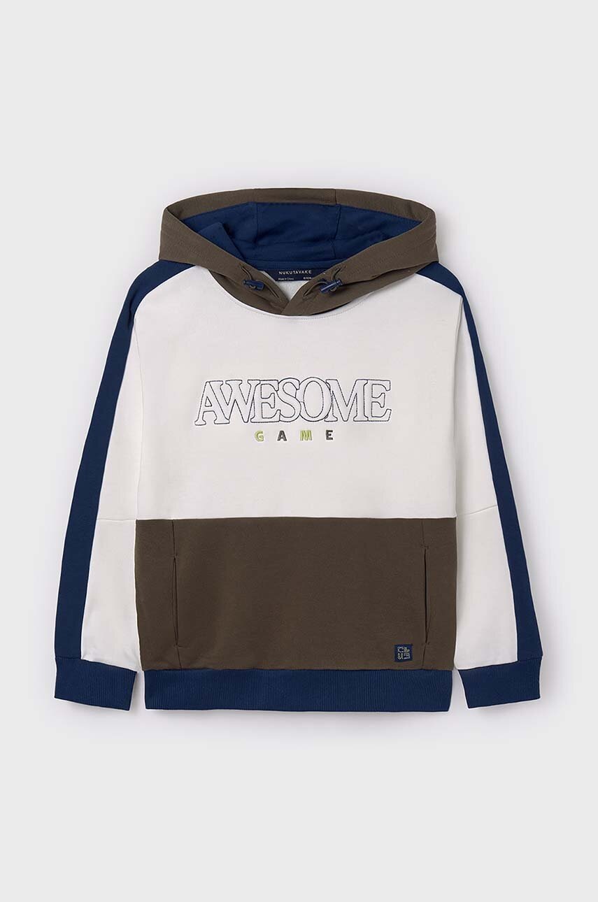 Детская кофта Mayoral цвет бежевый с капюшоном с аппликацией 7445 в Виннице Детская кофта Mayoral цвет бежевый с капюшоном с аппликацией 7445 в Виннице