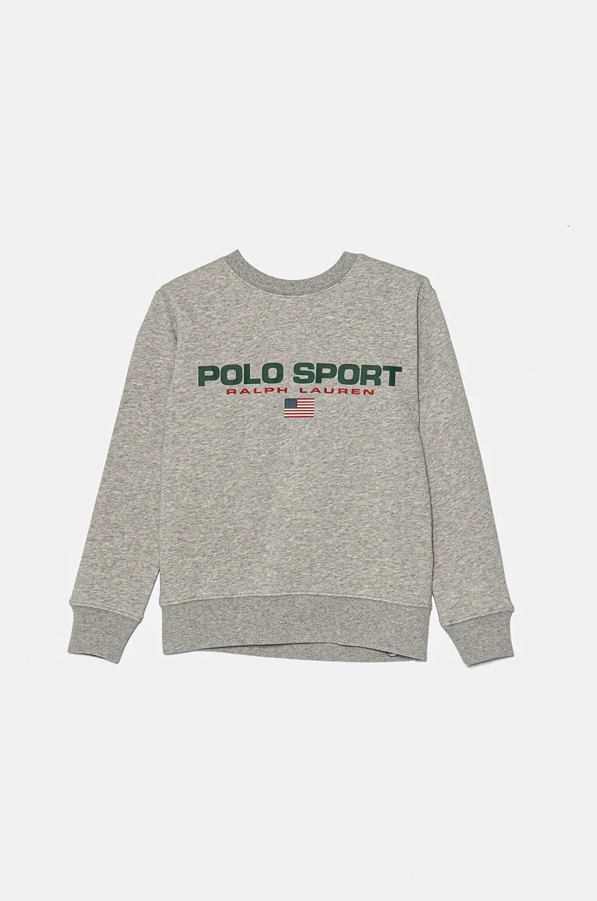 

Детски суичър Polo Ralph Lauren в сиво с принт 323962110004, Сив