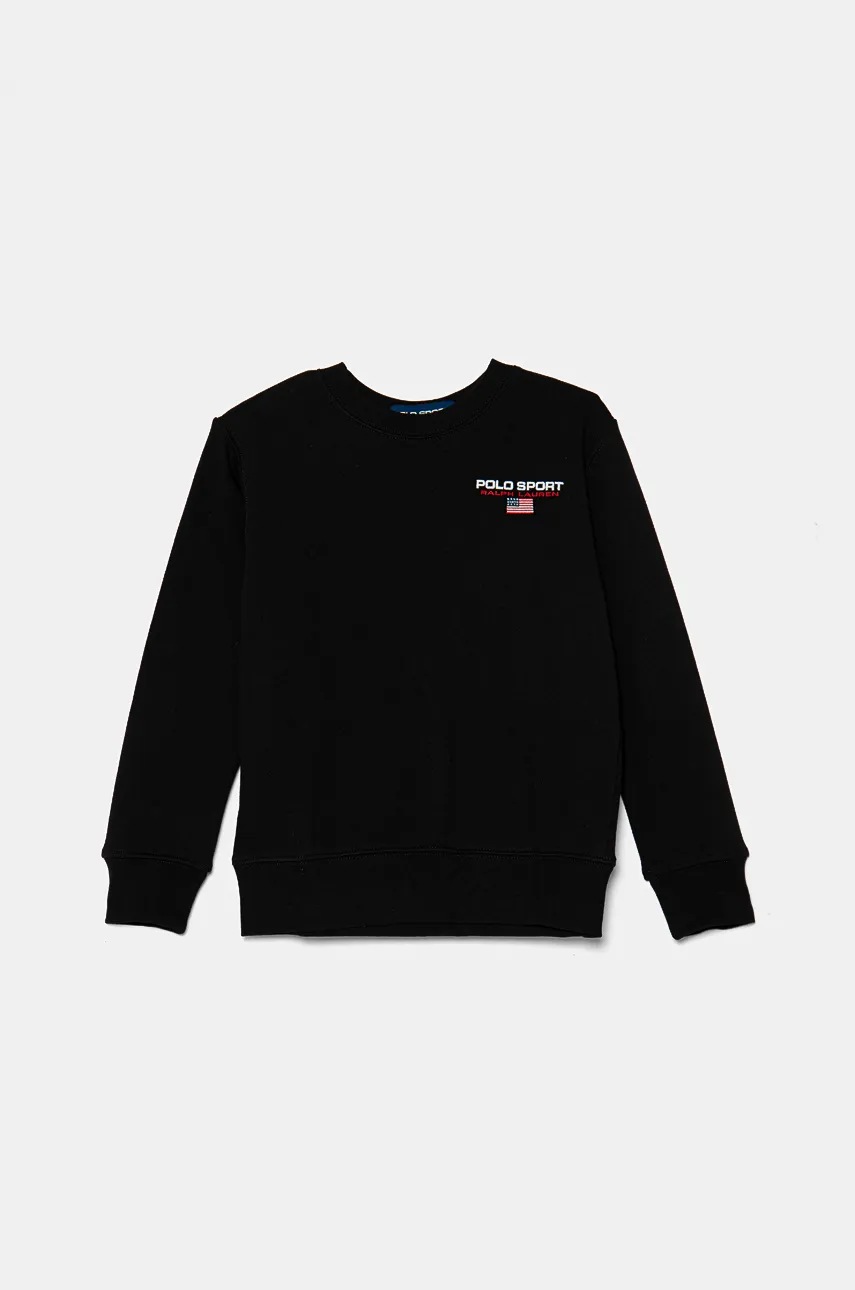 

Детски суичър Polo Ralph Lauren в черно с апликация 323962116001, Черен