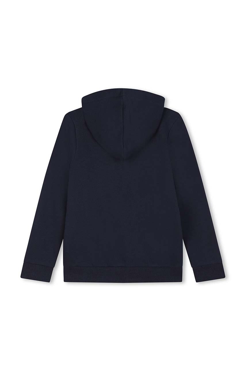 Детская хлопковая кофта Kenzo Kids цвет синий с капюшоном с принтом K60767 в Хмельницком Детская хлопковая кофта Kenzo Kids цвет синий с капюшоном с принтом K60767 в Хмельницком