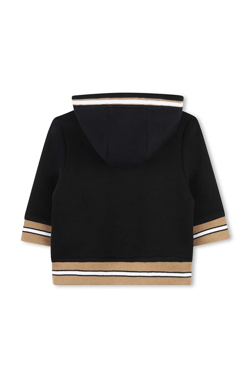 Кофта для младенцев BOSS цвет чёрный с капюшоном узор J51246 в Ровном Кофта для младенцев BOSS цвет чёрный с капюшоном узор J51246 в Ровном