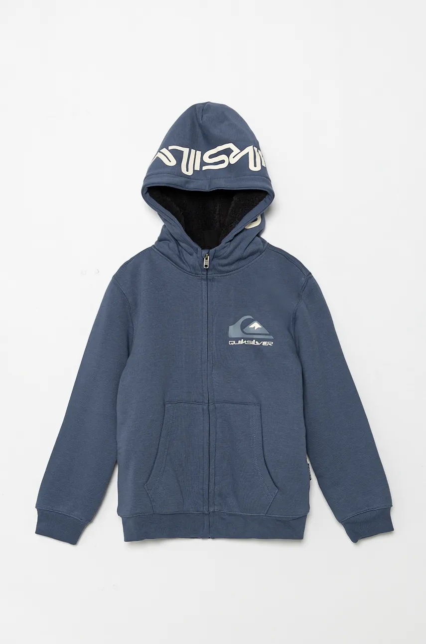 Quiksilver bluza copii BEST WAVE SHERPA cu glugă, neted, EQBFT03898 Quiksilver bluza copii BEST WAVE SHERPA cu glugă, neted, EQBFT03898