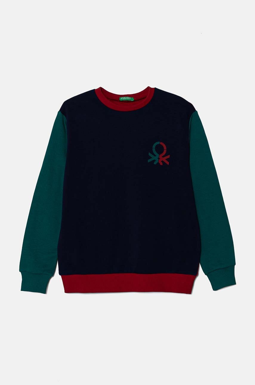 

Детски памучен суичър United Colors of Benetton с принт 3J68C10JM, Многоцветен