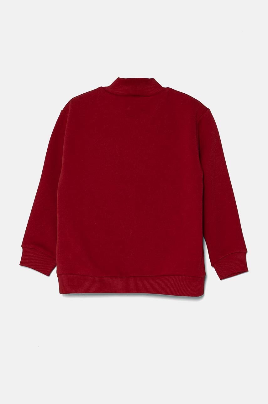Детская хлопковая кофта United Colors of Benetton цвет бордовый узор 3J70G5033 Детская хлопковая кофта United Colors of Benetton цвет бордовый узор 3J70G5033