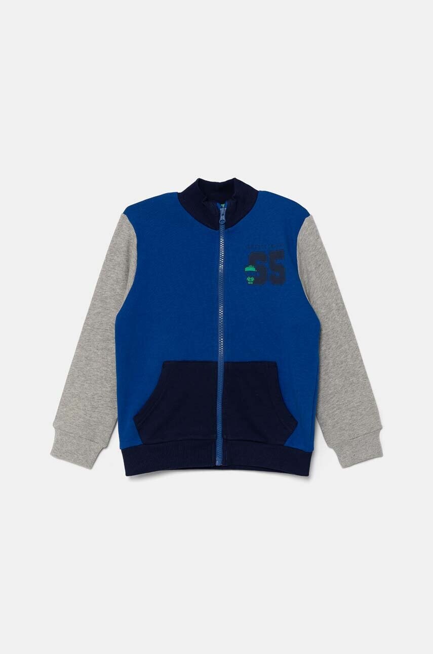Levně Dětská bavlněná mikina United Colors of Benetton vzorovaná, 3J70G5033
