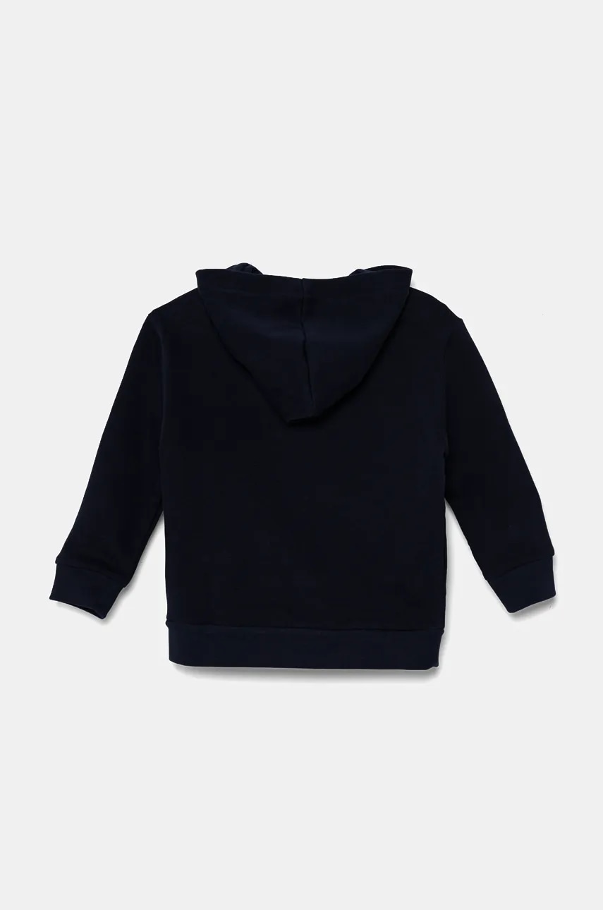 Детская кофта Lacoste цвет синий с капюшоном узор SJ2445 Детская кофта Lacoste цвет синий с капюшоном узор SJ2445