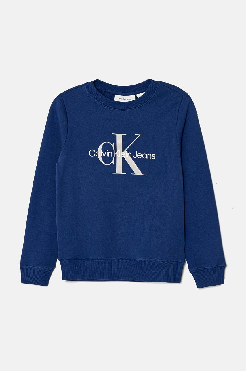 Детская хлопковая кофта Calvin Klein Jeans с принтом IU0IU00675