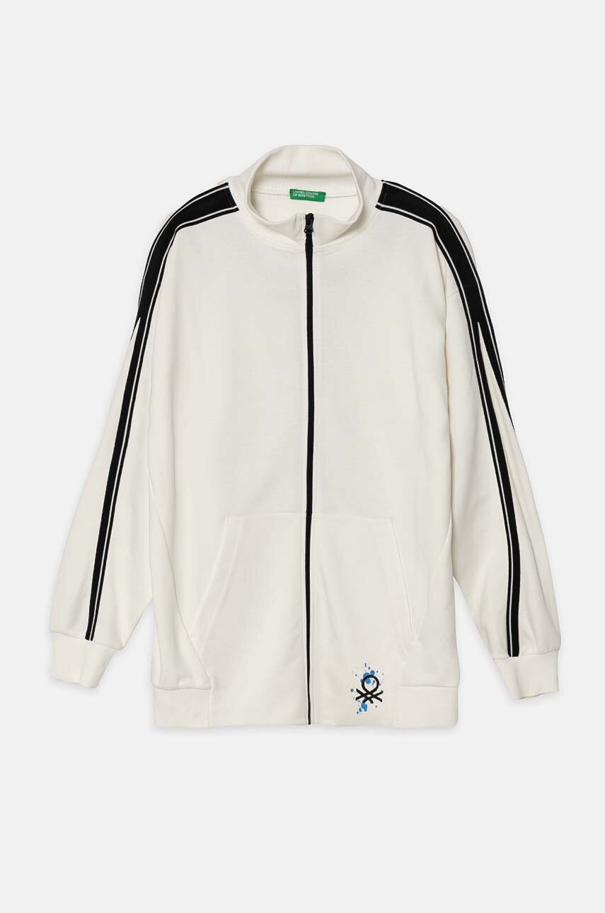 

Детски суичър United Colors of Benetton в бяло с апликация 330SC503Z, Бял