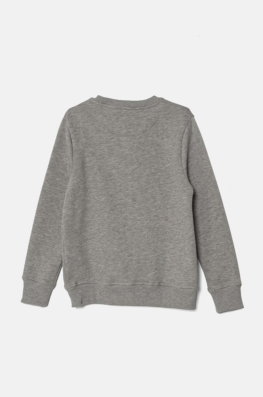 Дитяча бавовняна кофта Pepe Jeans NEW LAMONTY CREW колір сірий з аплікацією PB581613