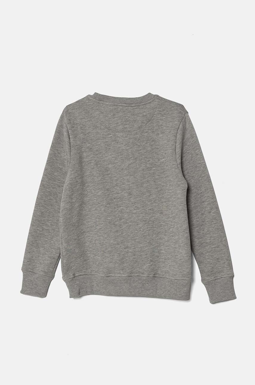 Дитяча бавовняна кофта Pepe Jeans NEW LAMONTY CREW колір сірий з аплікацією PB581613 Дитяча бавовняна кофта Pepe Jeans NEW LAMONTY CREW колір сірий з аплікацією PB581613