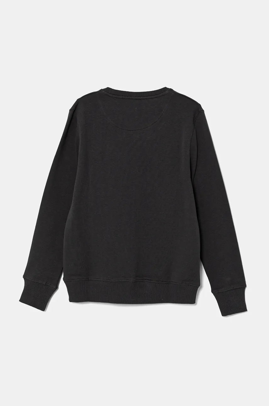 Дитяча бавовняна кофта Pepe Jeans ALDRIDGE CREW колір сірий з принтом PB581622