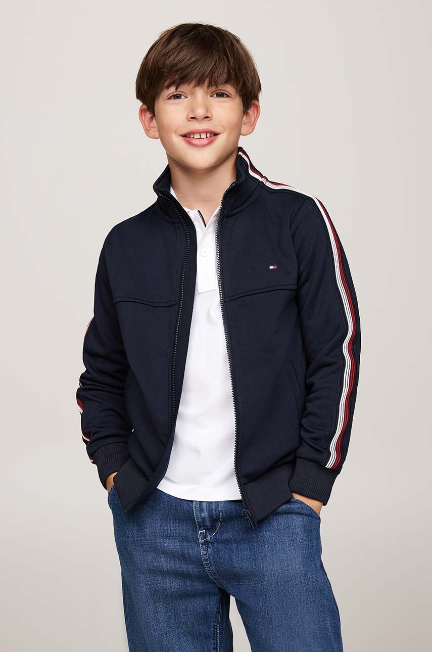 

Детски суичър Tommy Hilfiger в тъмносиньо с апликация KB0KB09185, Тъмносин
