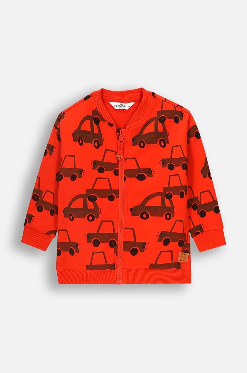 Coccodrillo bluza bebe culoarea rosu, modelator, MY WAY BOY NEWBORN