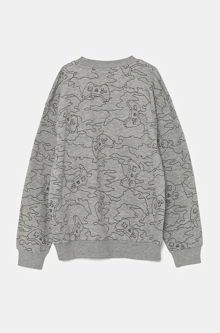 Детская кофта United Colors of Benetton цвет серый узор 3GHMC10M5 в Запорожье Детская кофта United Colors of Benetton цвет серый узор 3GHMC10M5 в Запорожье