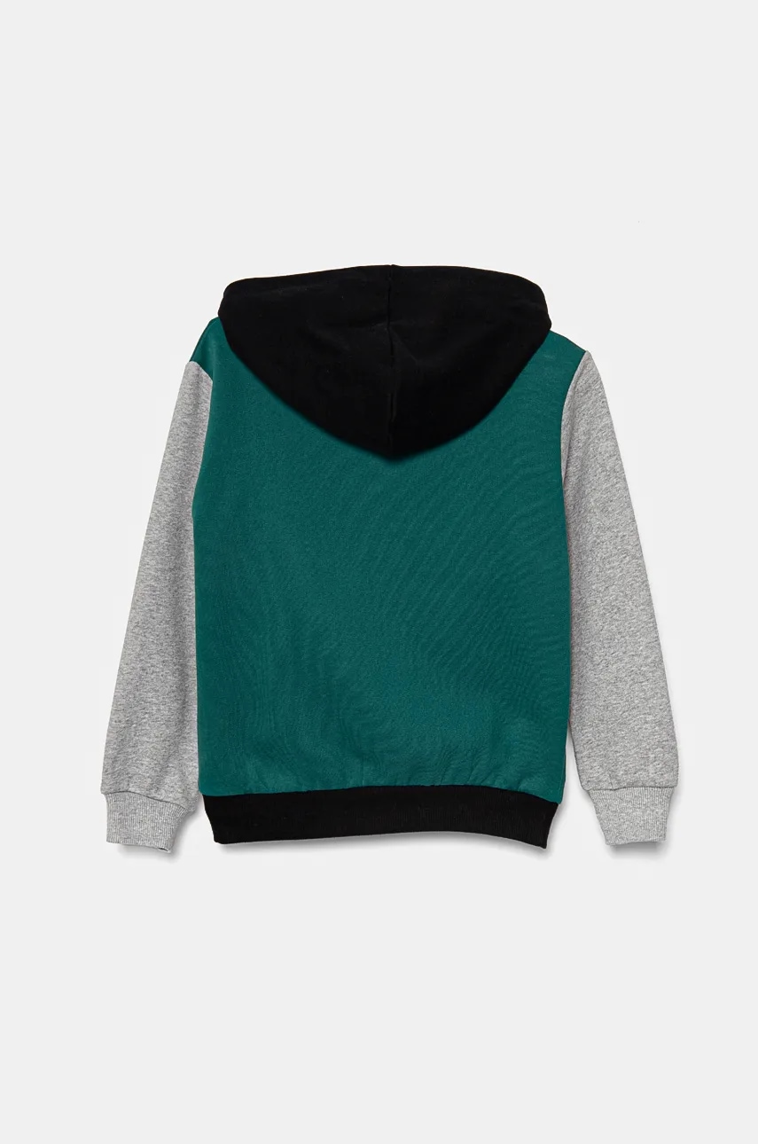 Детская кофта United Colors of Benetton цвет зелёный с капюшоном узор 3EB5C203U Детская кофта United Colors of Benetton цвет зелёный с капюшоном узор 3EB5C203U