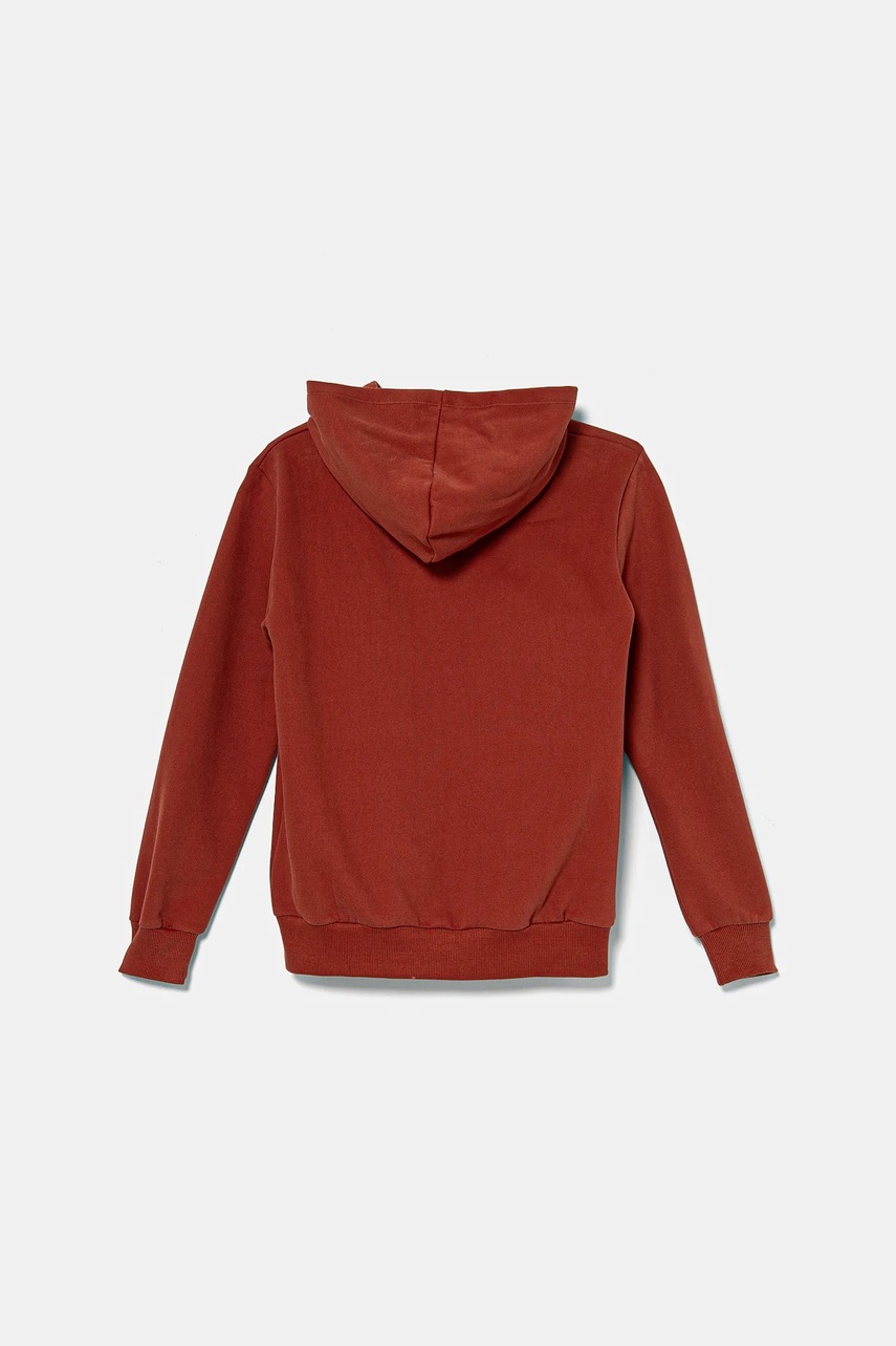 Детская кофта United Colors of Benetton цвет оранжевый с капюшоном узор 3EB5C203U