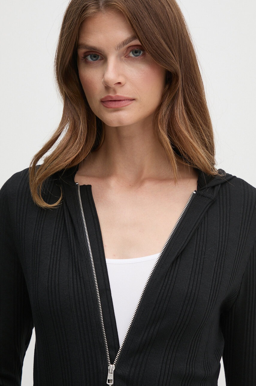 

Суичър Calvin Klein Jeans в черно с качулка с изчистен дизайн J20J223550, Черен