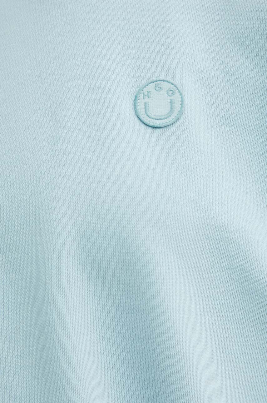 Βαμβακερή μπλούζα Hugo Blue γυναικεία, με κουκούλα, 50520122 φωτογραφία