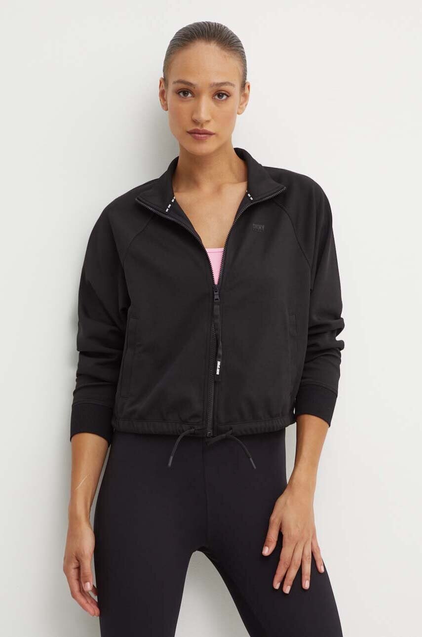 Dkny bluza femei, culoarea negru, neted, DP4J9391